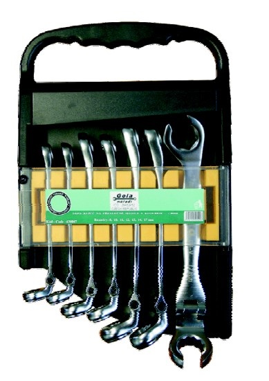 Sada klíčů na převlečné matice s kloubem (630007), GOLA