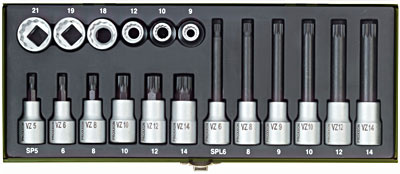 PROXXON 23296 Speciální sada nástavců pro mnohohrany 18 dílů 