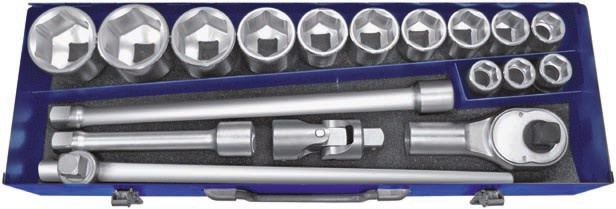 Sada 3/4'' nářadí 18 dílů (E194683T), TONA