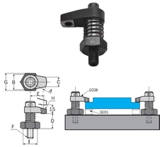 Upínka otočná (IND4251040D, IND4251040G, IND4251040J), CROMWELL