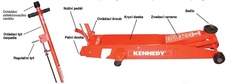 Zvedáky pojízdné hydraulické Heavy Duty KEN5036380K, KEN5036420K, CROMWELL