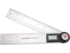 Úhloměr digitální 200 mm s pravítkem, nerez (8823510), EXTOL