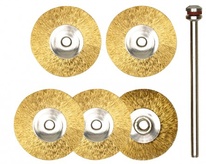 PROXXON 28962  Kruhové mosazné kartáčky - 5ks