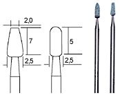 PROXXON 28270  Stopkové brousky SiC - 2ks 