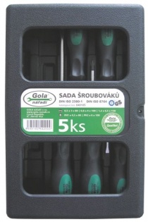 Sada šroubováků 5 ks (040105S), GOLA