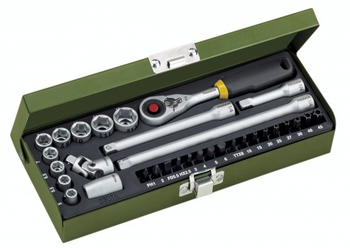 PROXXON 23078 Gola sada s 1/4'' ráčnou a magnet. hlavicemi - 32 dílů