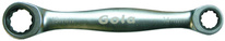 Ráčnový oboustranný očkový klíč (611419), GOLA